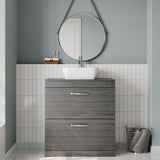 Modern Splash 800mm Floor Standing Vanity Unit With Co-ordinating Worktop