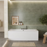 Modern Splash 1700mm x 700mm Square Double Ended Bath With Legs