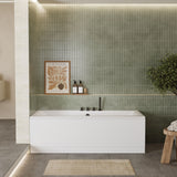 Modern Splash 1700mm x 750mm Square Double Ended Bath With Legs