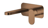 Modern Splash Binsey Brushed Bronze 2 Tap Hole Basin Mixer With Plate