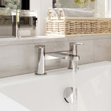 Modern Splash Cyprus Chrome Deck Mounted Bath Filler