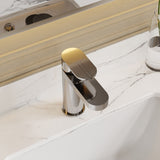 Modern Splash Chrome Fluted Mono Basin Mixer With Push Button Waste
