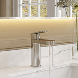 Modern Splash Chrome Fluted Mono Basin Mixer With Push Button Waste