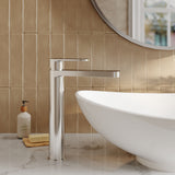 Modern Splash Cyprus Chrome High Rise Mono Basin Mixer