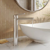 Modern Splash Cyprus Chrome High Rise Mono Basin Mixer