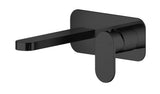 Modern Splash Binsey Matt Black 2 Tap Hole Wall Mounted Basin Mixer