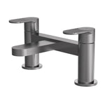 Modern Splash Cyprus Brushed Pewter Deck Mounted Bath Filler