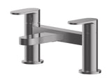 Modern Splash Binsey Brushed Pewter Deck Mounted Bath Filler