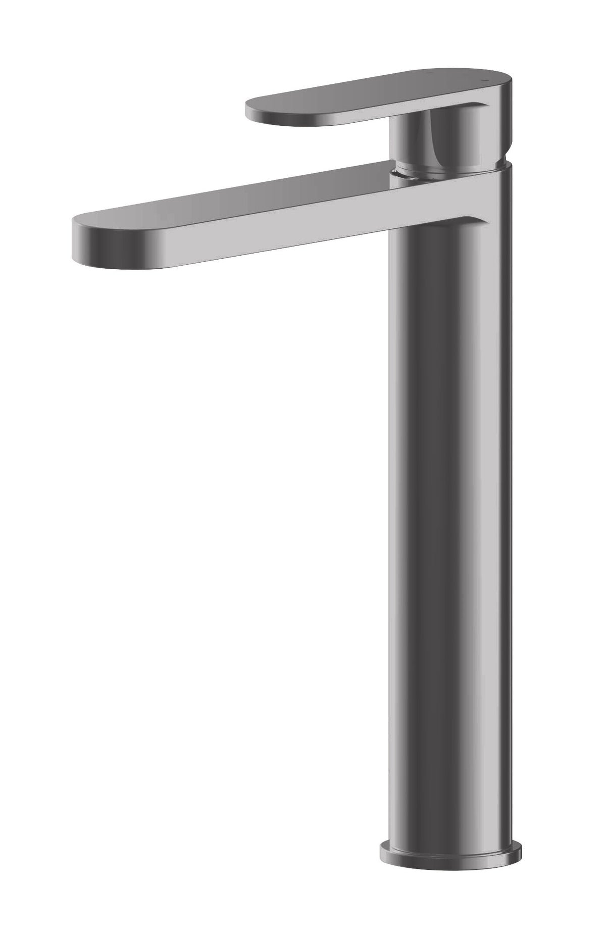Modern Splash Binsey Brushed Pewter High Rise Mono Basin Mixer