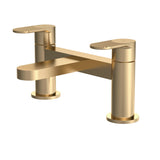 Modern Splash Cyprus Brushed Brass Deck Mounted Bath Filler