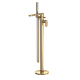Modern Splash Cyprus Brushed Brass Freestanding Bath Shower Mixer