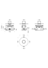 Modern Splash Chrome Thermostatic Temperature Control Valve