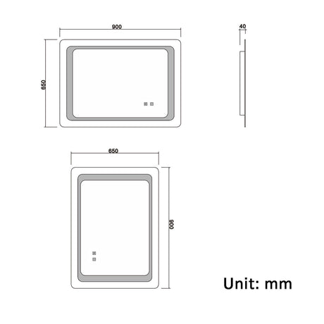 Modern Splash Led Mirror- BM-022