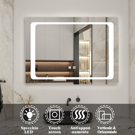 Modern Splash Led Mirror- BM-022