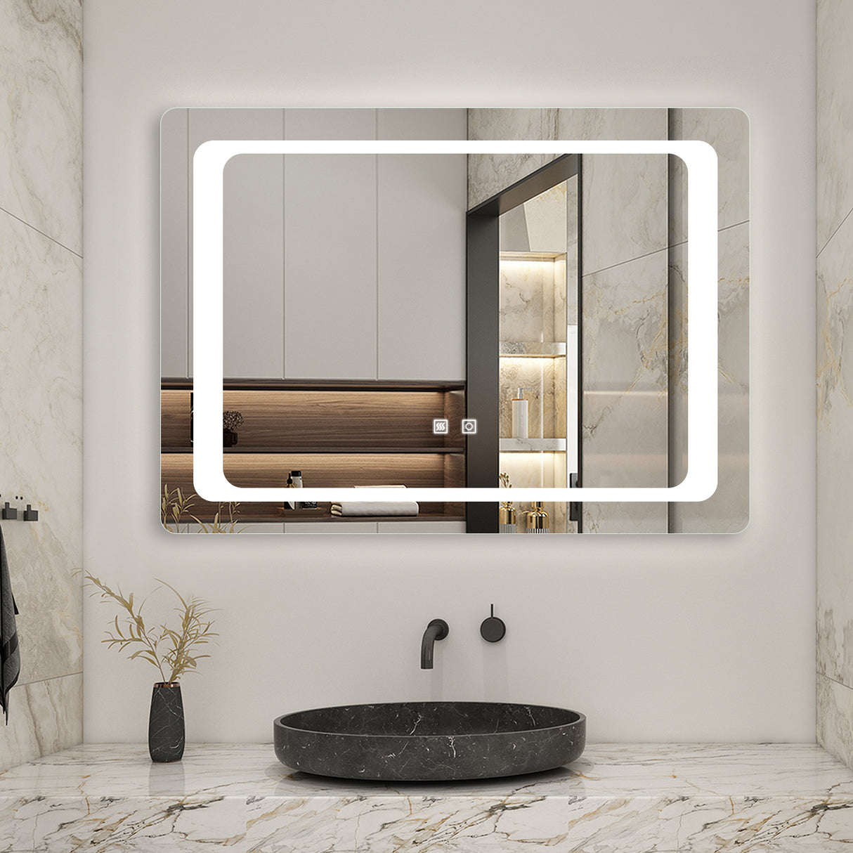 Modern Splash Led Mirror- BM-022