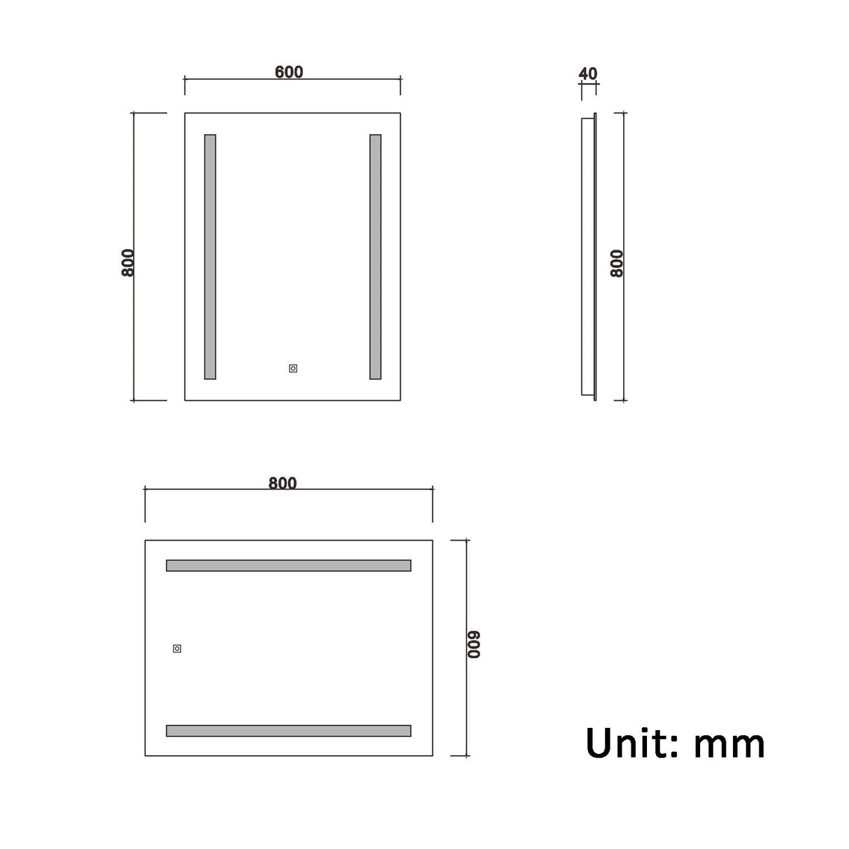Modern Splash Led Mirror- BM-1202