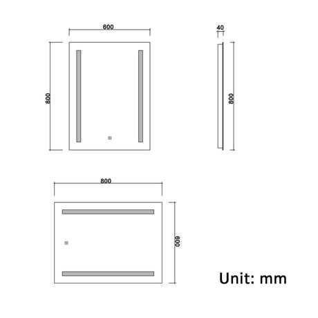 Modern Splash Led Mirror- BM-1202