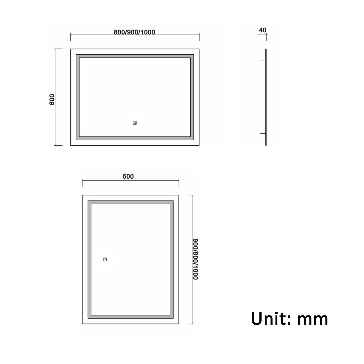 Modern Splash Led Mirror