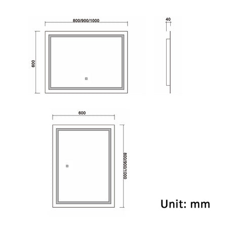 Modern Splash Led Mirror
