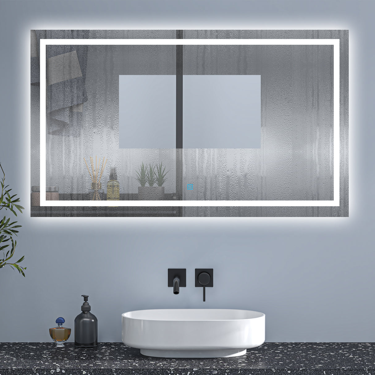 Modern Splash Led Mirror- BM-1306
