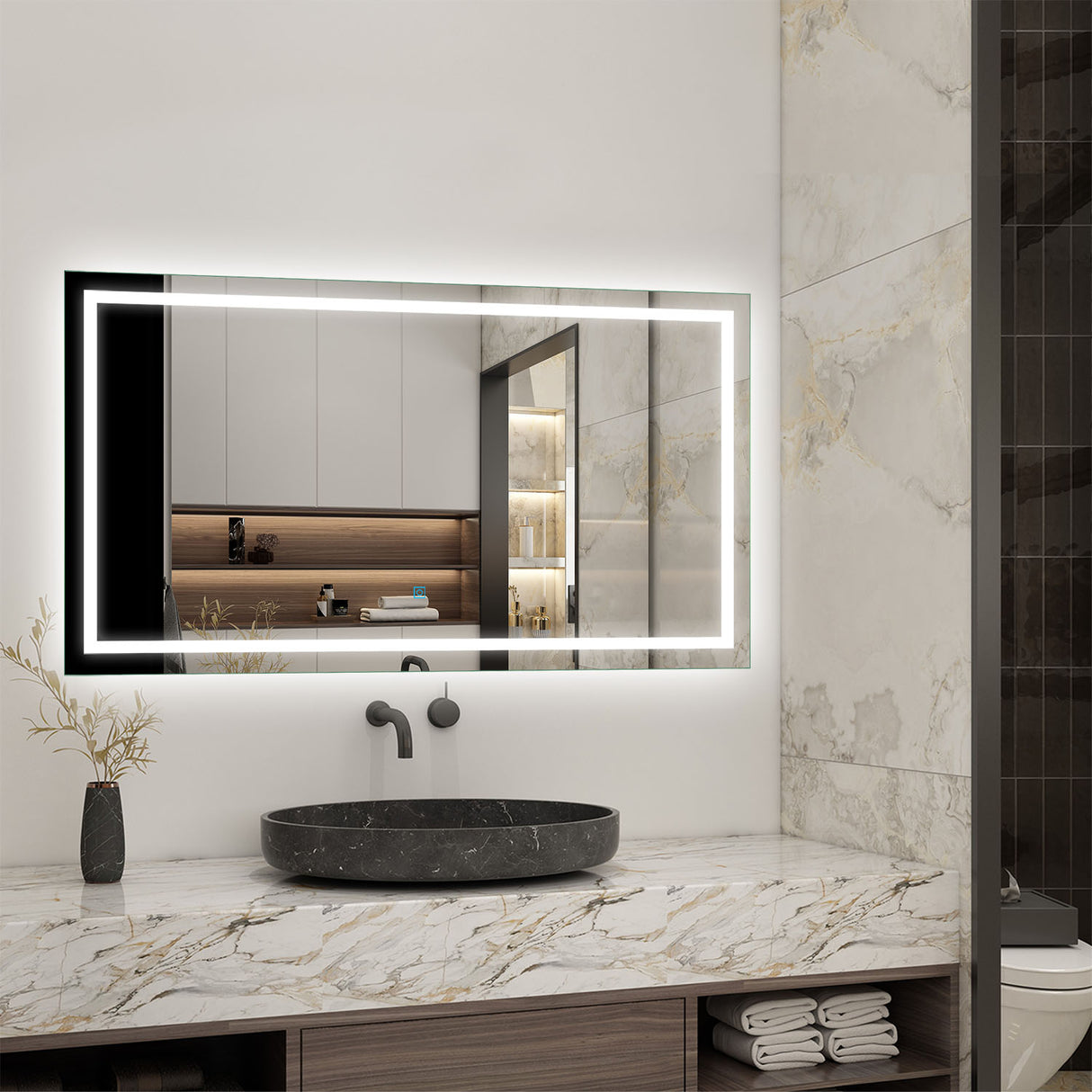 Modern Splash Led Mirror- BM-1306