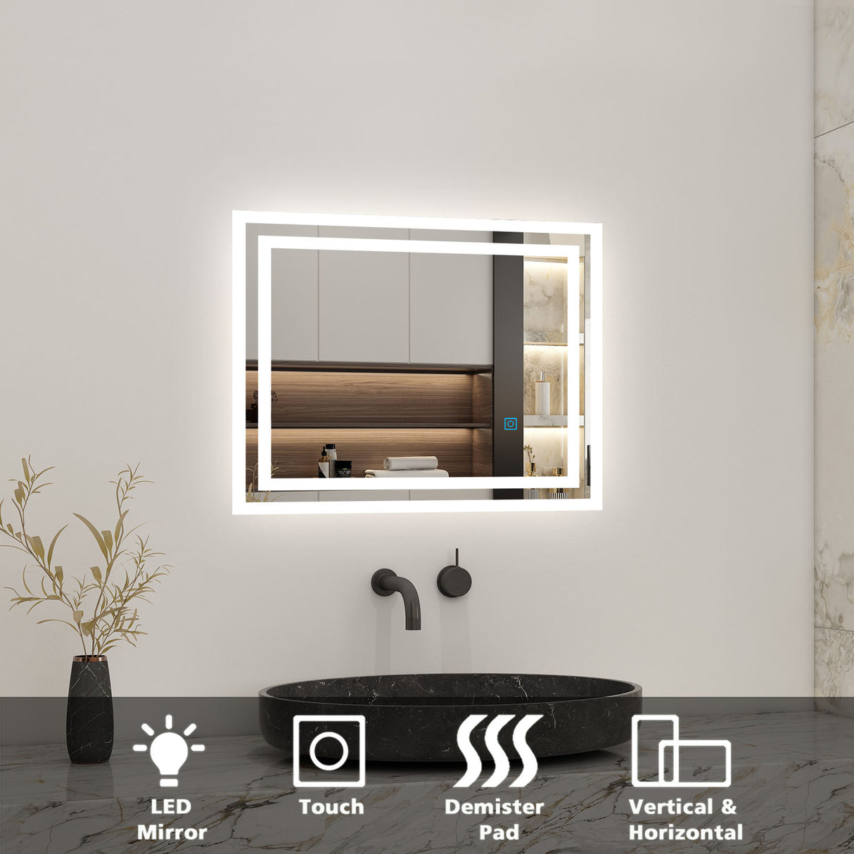 Modern Splash Led Mirror- BM-1401