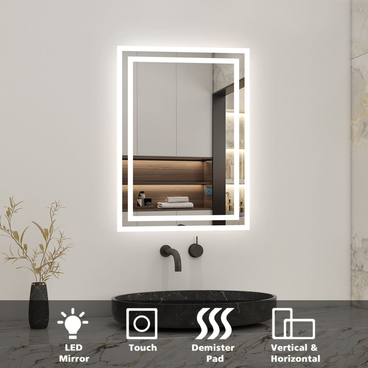 Modern Splash Led Mirror- BM-1402
