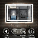Modern Splash Led Mirror- BM-1405