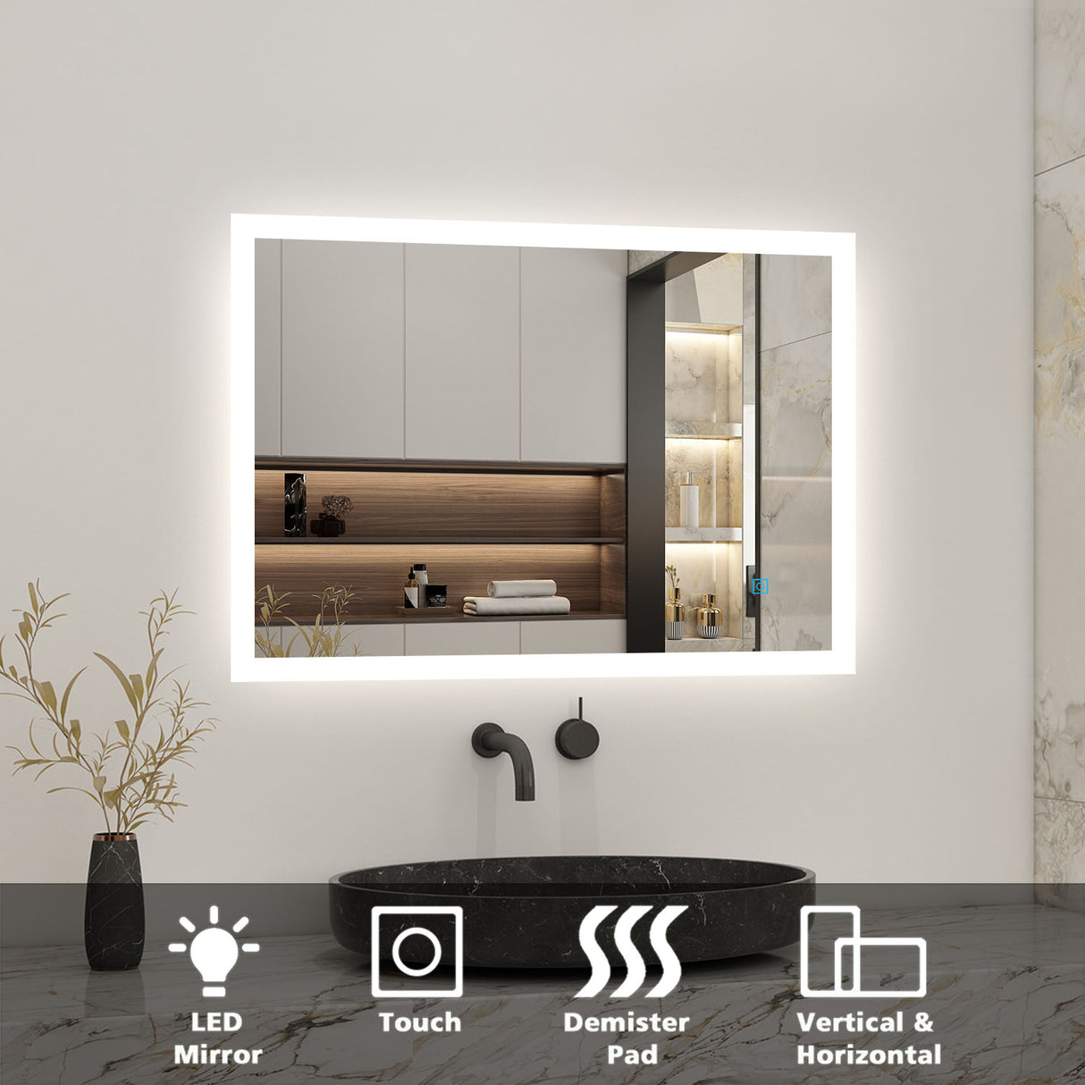 Modern Splash Led Mirror- BM-1504