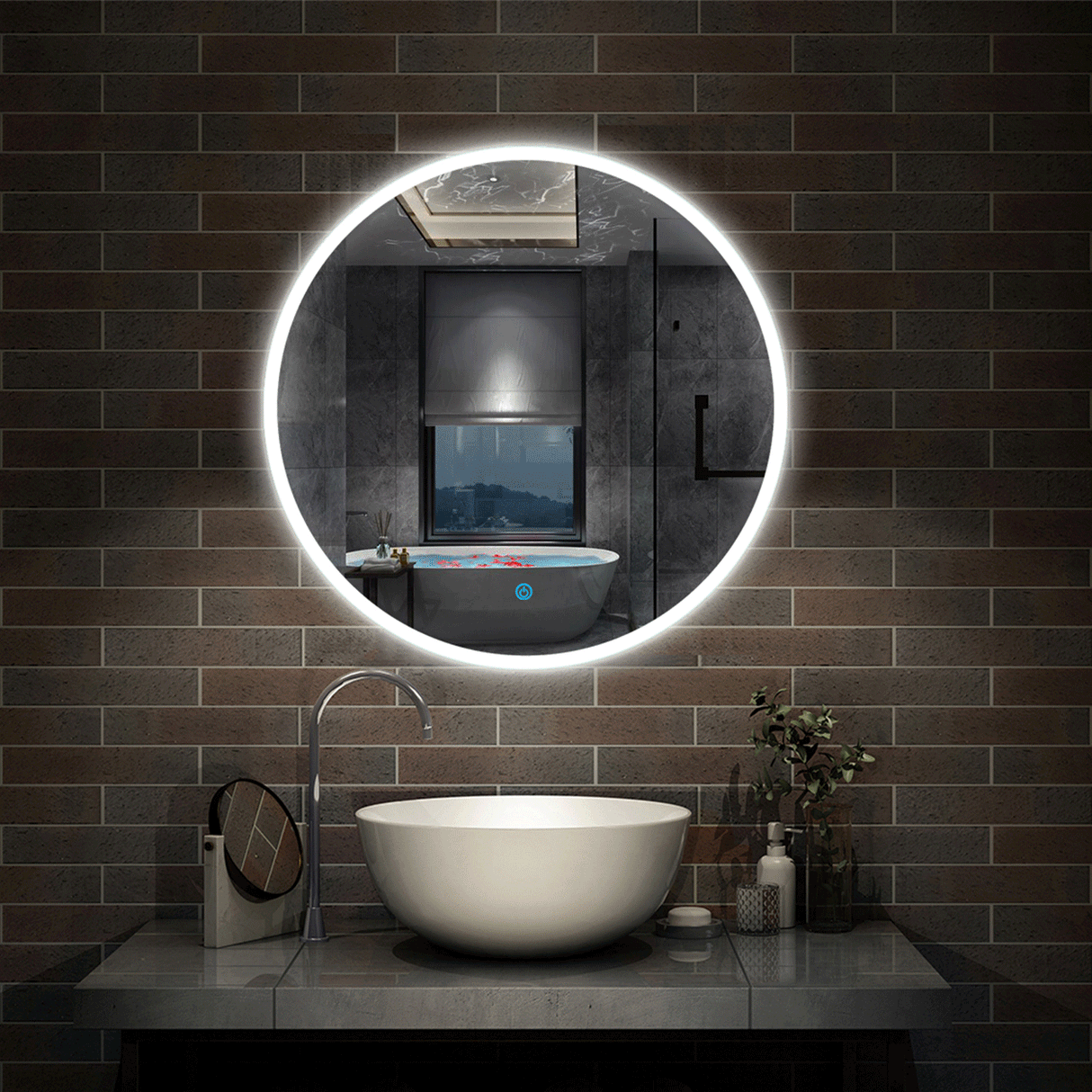 Modern Splash Led Mirror- BM-1701