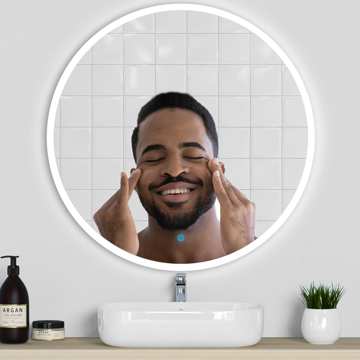 Modern Splash Led Mirror- BM-1704