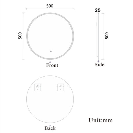 Modern Splash Led Mirror- BM-1704