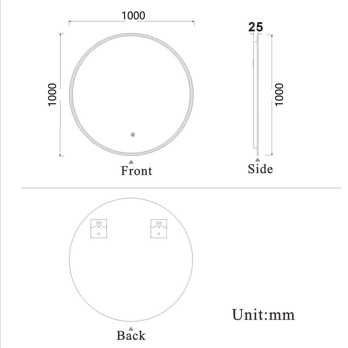 Modern Splash Led Mirror- BM-1705