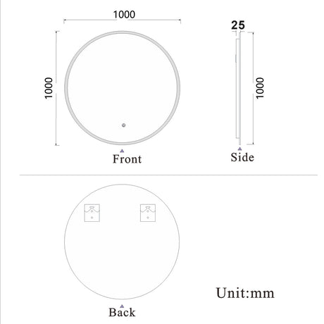 Modern Splash Led Mirror- BM-1705