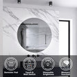 Modern Splash Led Mirror- BM-1904