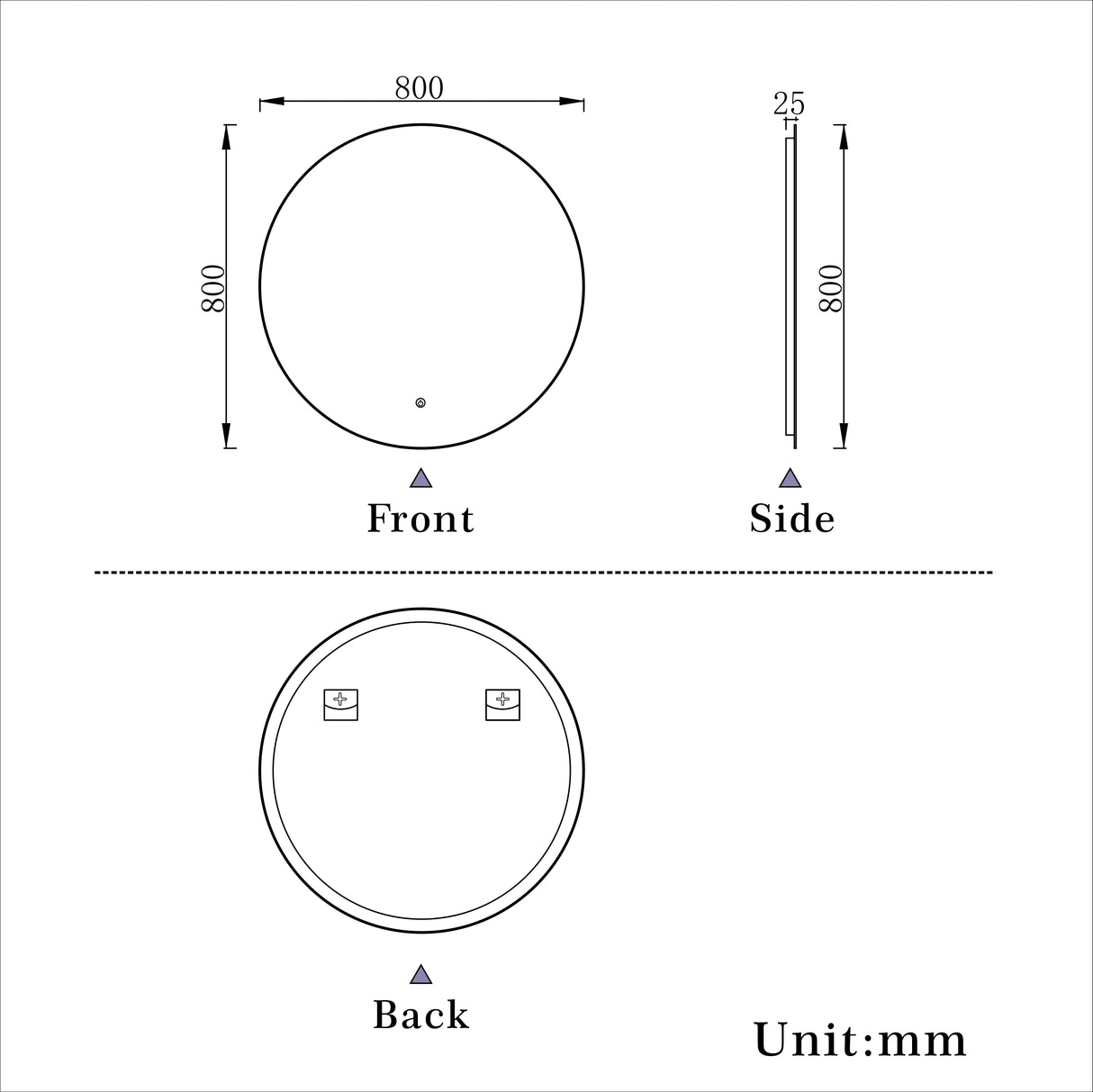 Modern Splash Led Mirror- BM-1905