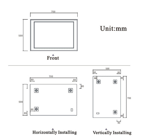 Modern Splash Led Mirror- BM-601