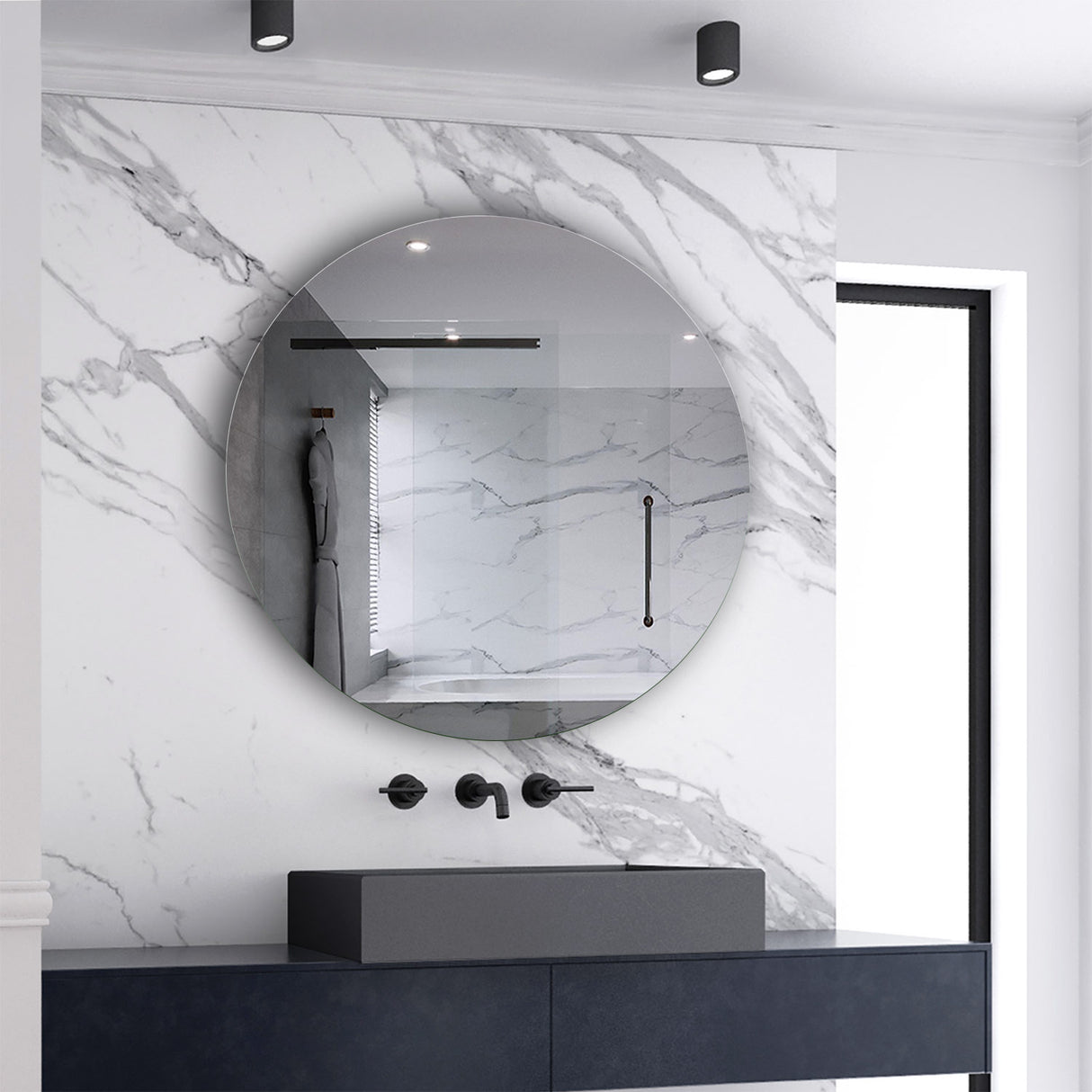 Modern Splash Led Mirror- BM-706