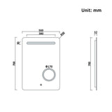 Modern Splash Led Mirror- BM-HD1102MV