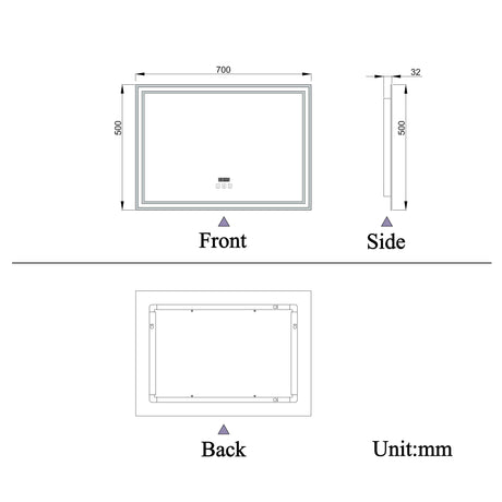 Modern Splash Led Mirror- BM-HD1402BS