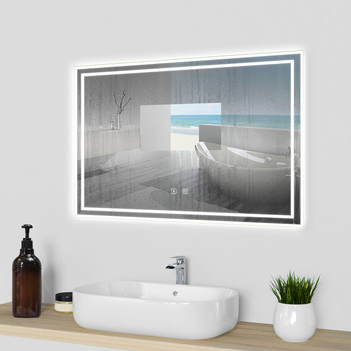 Modern Splash Led Mirror- BM-HD1403BS