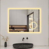 Modern Splash 900*700mm adjustable brightness Led Mirror with Anti-fogging