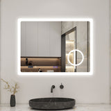 Modern Splash 900*700mm adjustable brightness Led Mirror with Anti-fogging