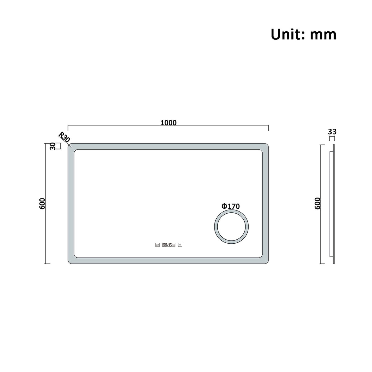 Modern Splash Led Mirror-BM-HD1505TM
