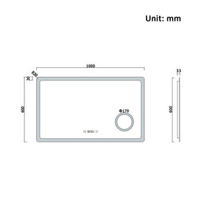 Modern Splash Led Mirror-BM-HD1505TM