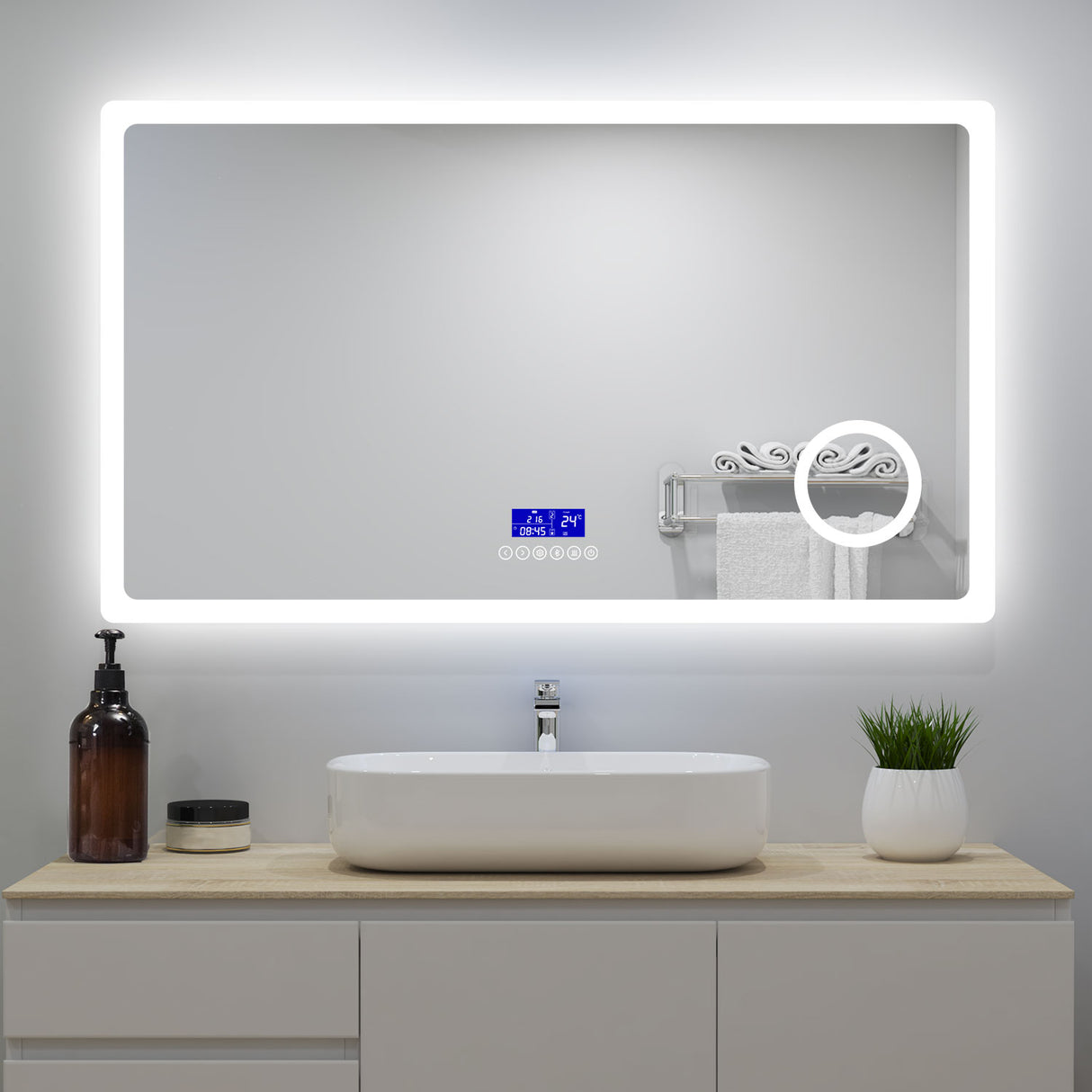 Modern Splash Led Mirror- BM-HDS1314