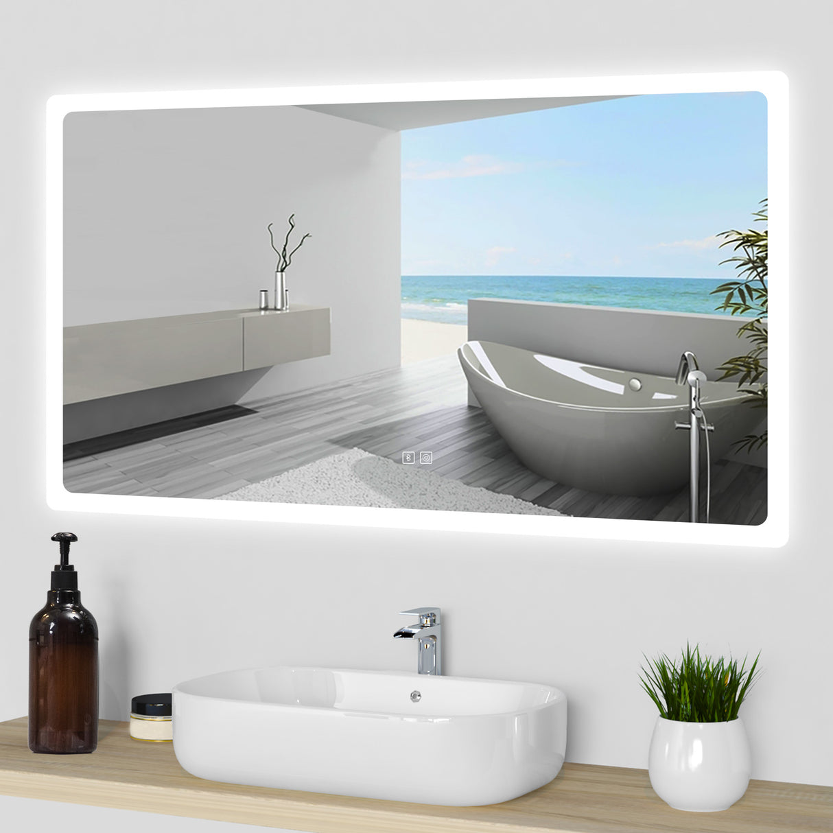 Modern Splash Led Mirror-BM-HDS1315