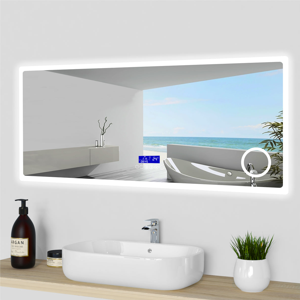 Modern Splash Led Mirror- BM-HD1508BM