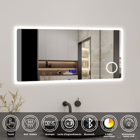 Modern Splash Led Mirror- BM-HD1508BM