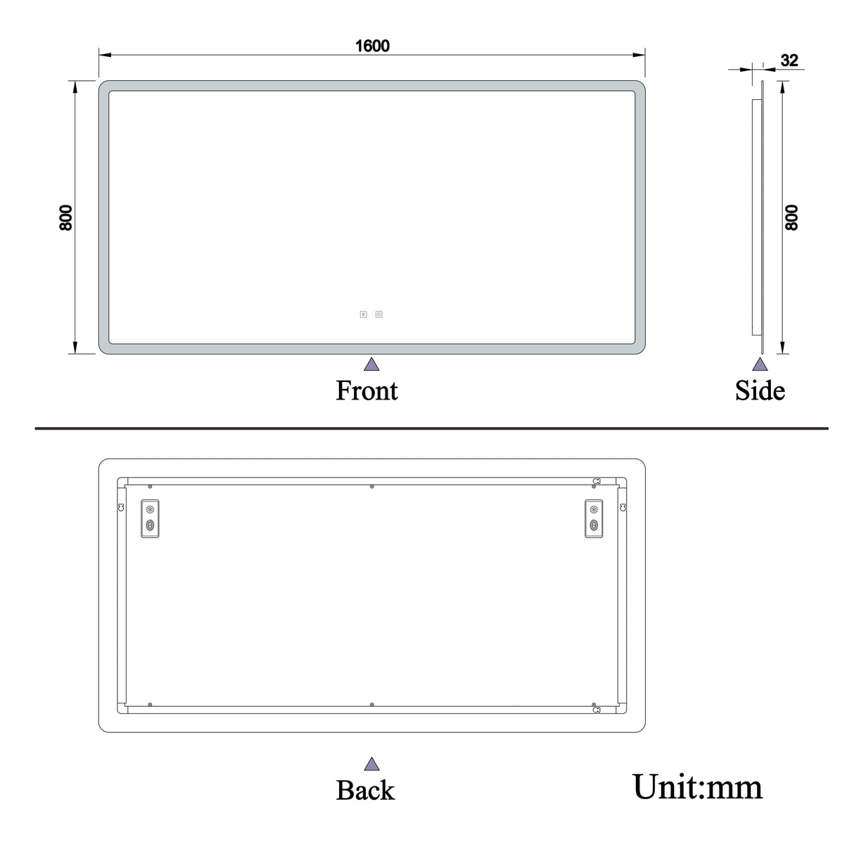 Modern Splash Led Mirror-BM-HD1508BS